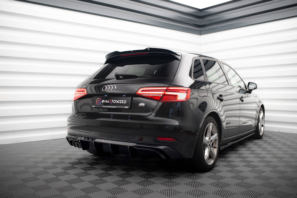 Maxton Design Difusor trasero para Audi A3 Sportback 8V Facelift (Version with double Exhaust tip) - imagen 2