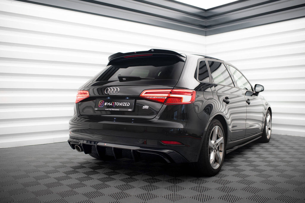 Maxton Design Difusor trasero para Audi A3 Sportback 8V Facelift (Version with one Exhaust tip on single side) - imagen 2
