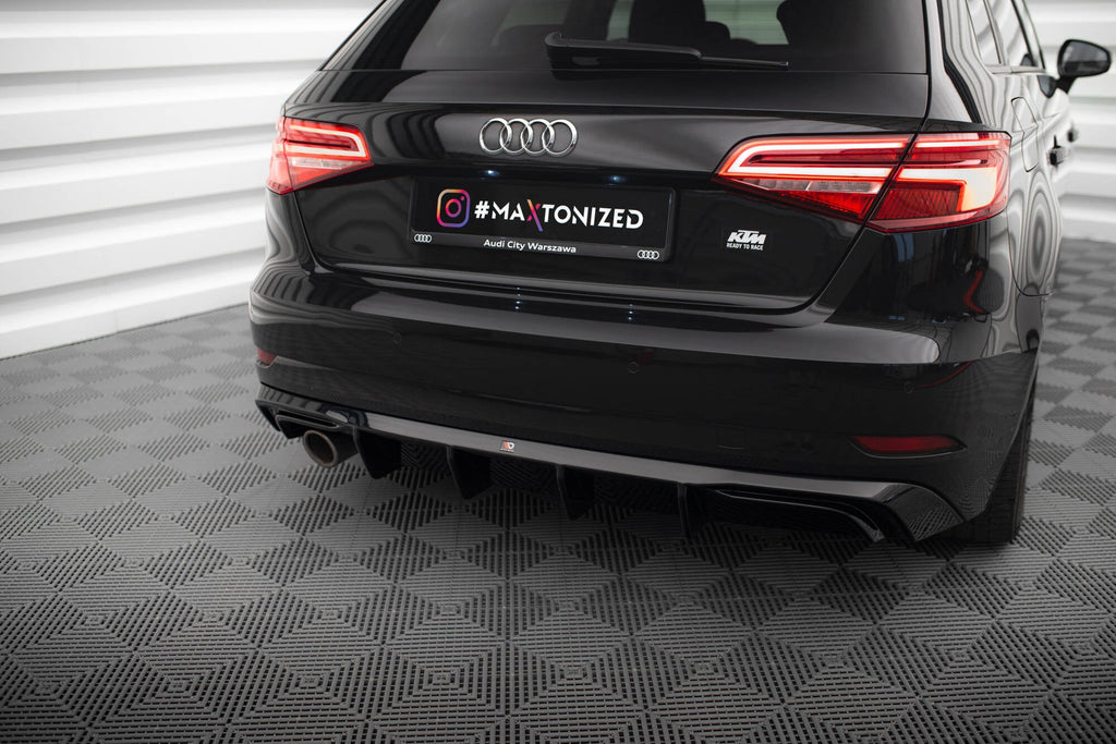 Maxton Design Difusor trasero para Audi A3 Sportback 8V Facelift (Version with one Exhaust tip on single side) - imagen 1