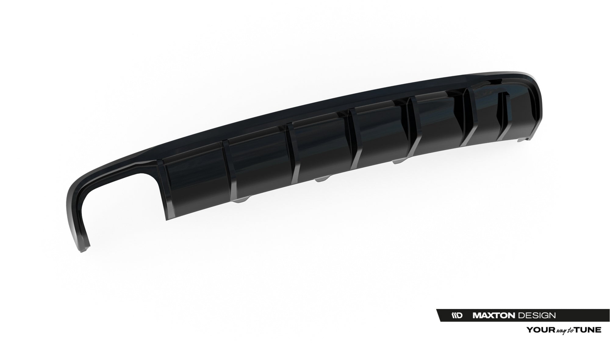 Maxton Design Difusor trasero para Audi A4 B8 Facelift (Single side dual Exhaust version) - imagen 5