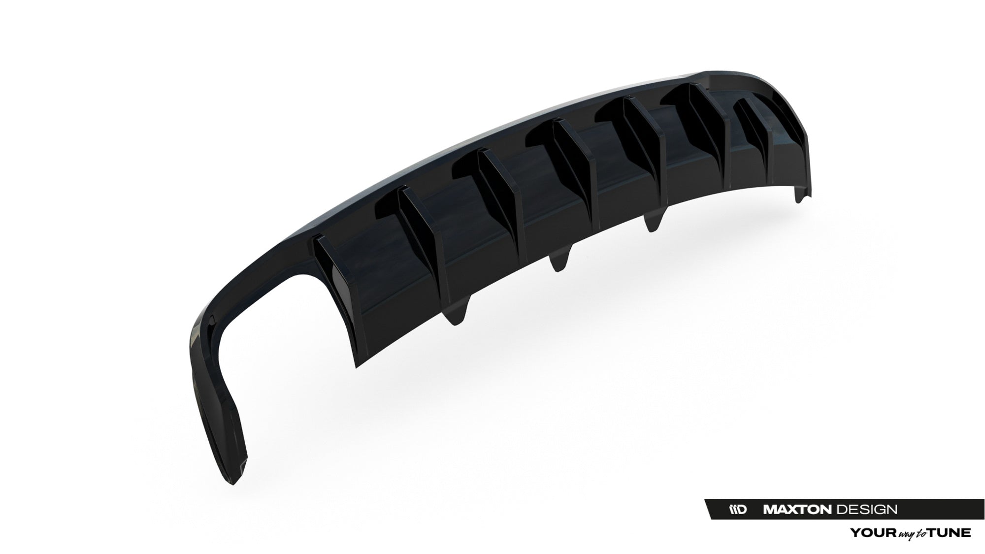 Maxton Design Difusor trasero para Audi A4 B8 Facelift (Single side dual Exhaust version) - imagen 6