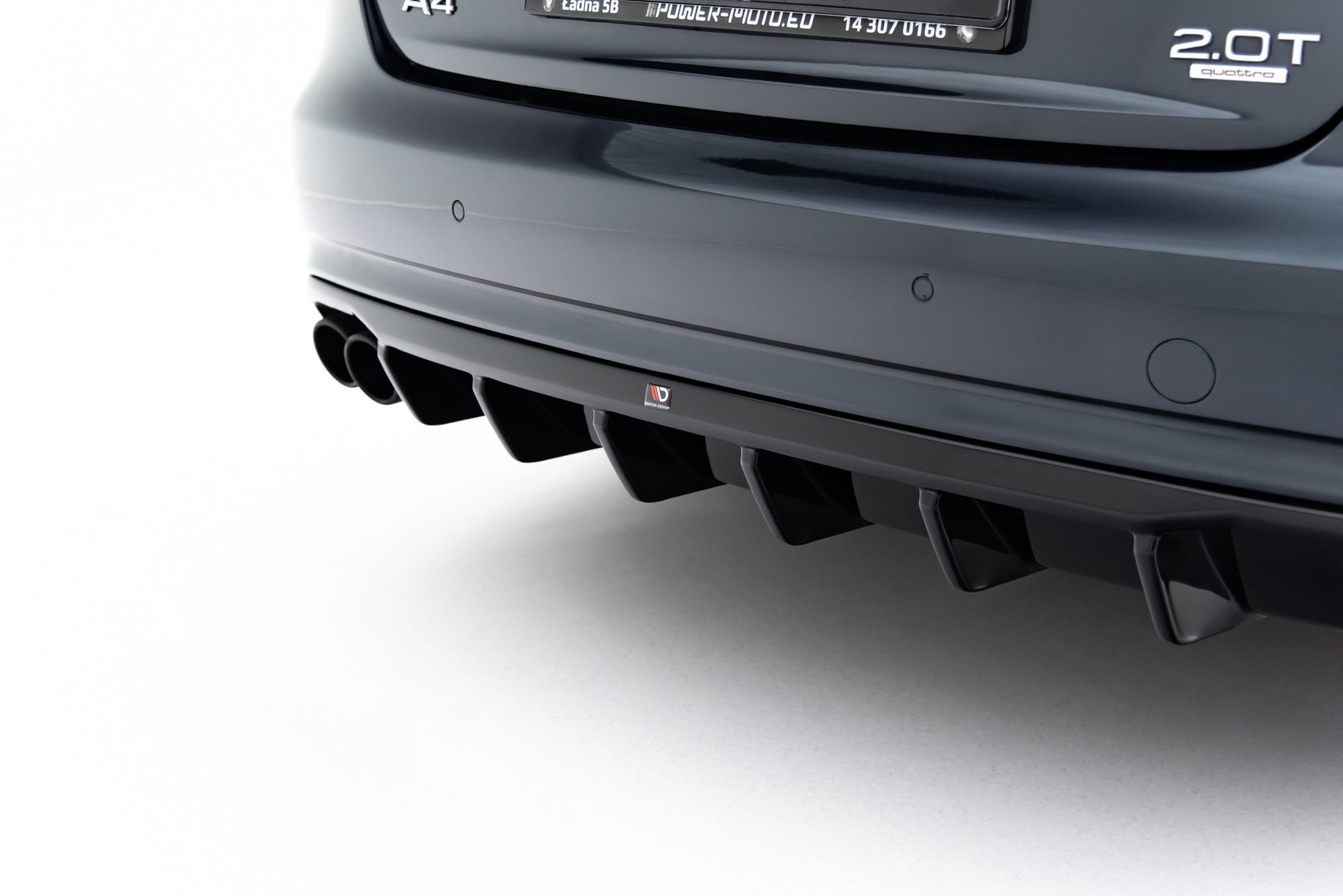 Maxton Design Difusor trasero para Audi A4 B8 Facelift (Single side dual Exhaust version) - imagen 3