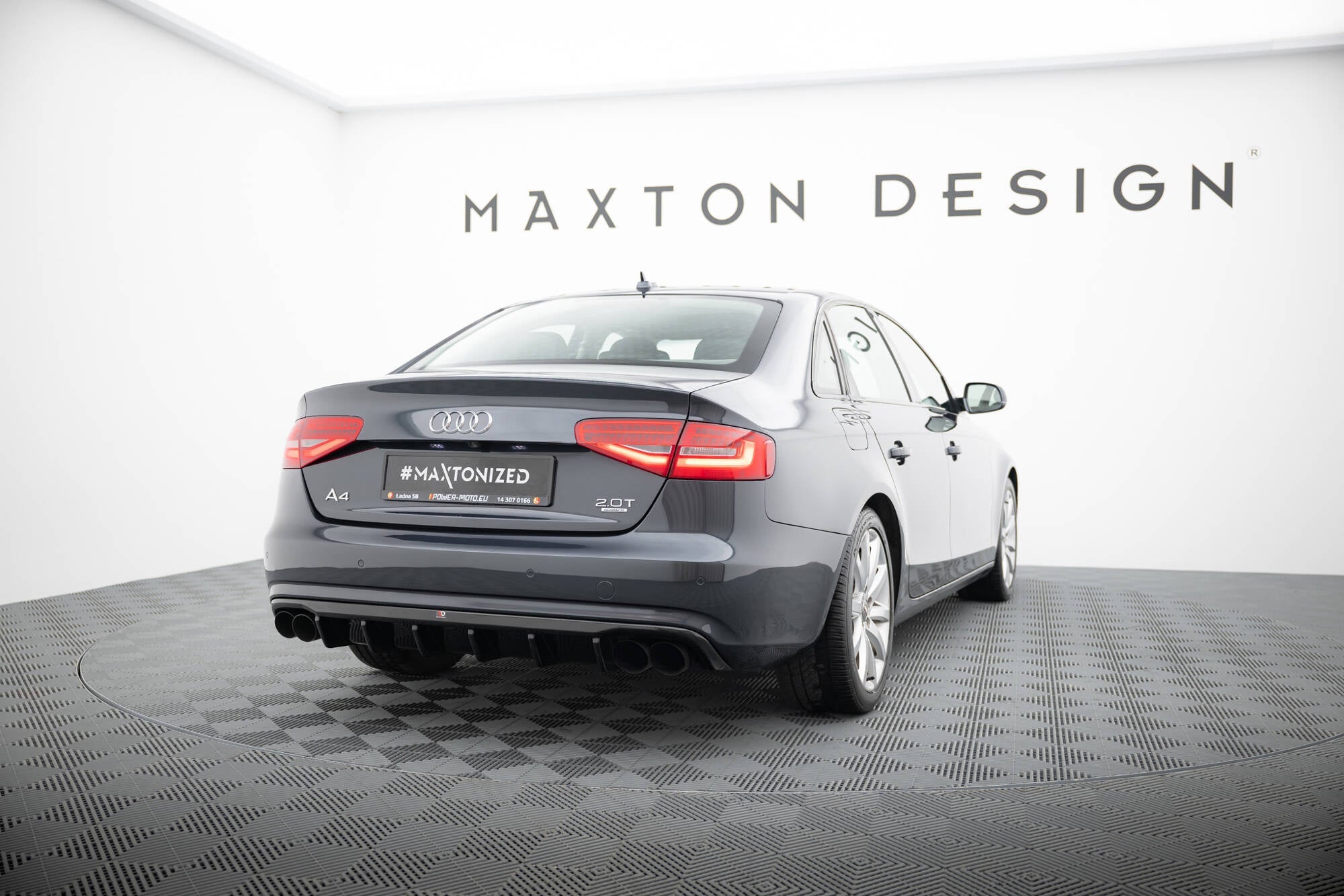 Maxton Design Difusor trasero para Audi A4 B8 Facelift (Version with dual Exhausts on both sides) - imagen 1