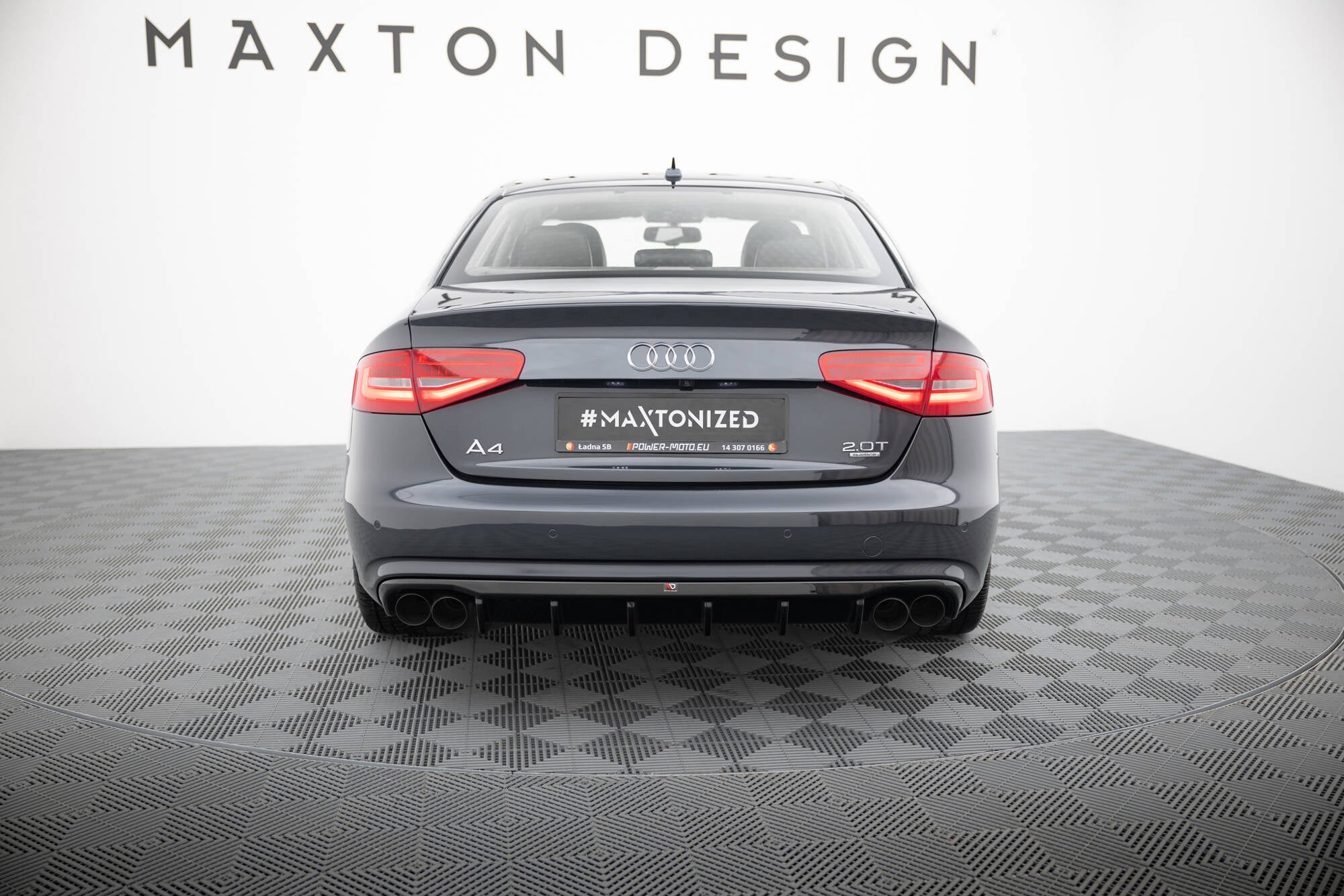 Maxton Design Difusor trasero para Audi A4 B8 Facelift (Version with dual Exhausts on both sides) - imagen 3