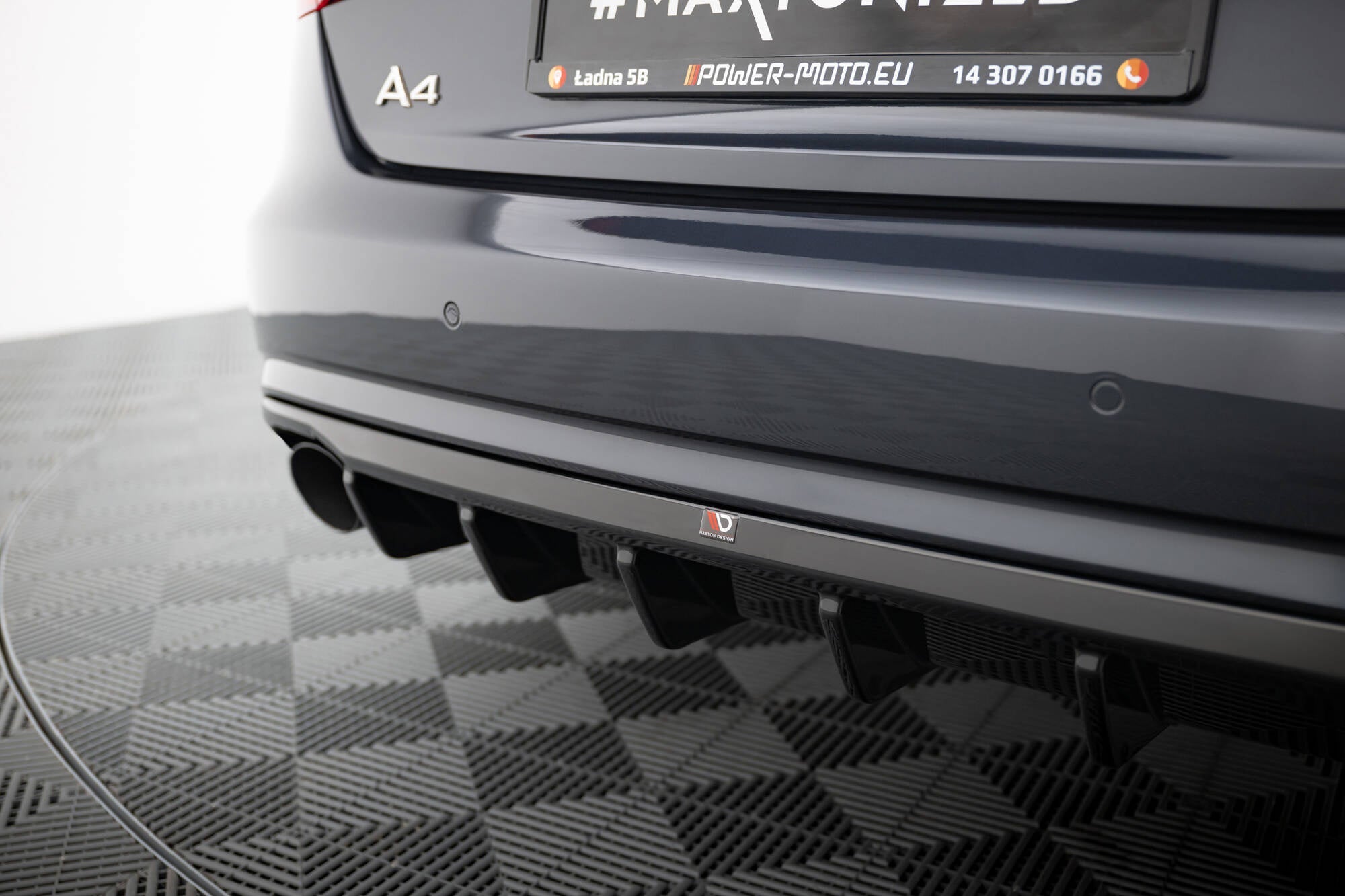 Maxton Design Difusor trasero para Audi A4 B8 Facelift (Version with single Exhausts on both sides) - imagen 2