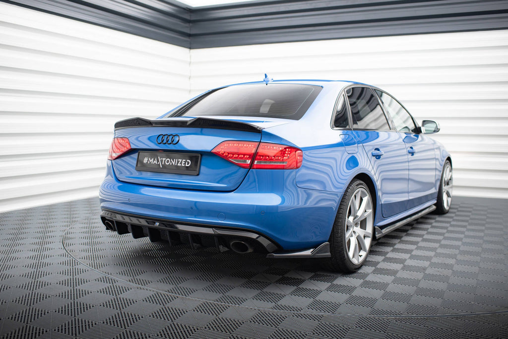 Maxton Design Difusor trasero para Audi A4 S-Line Sedan / Avant B8 (Version with single Exhaust tips on both sides) - imagen 3