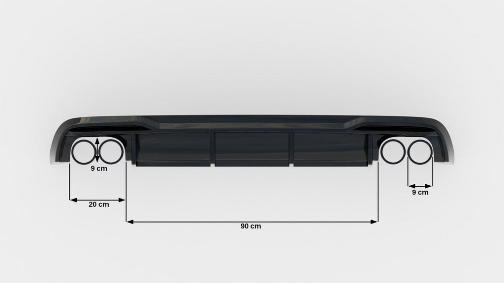 Maxton Design Difusor trasero para Audi A5 Coupe 8T Facelift (Version with dual Exhausts on both sides) - imagen 5