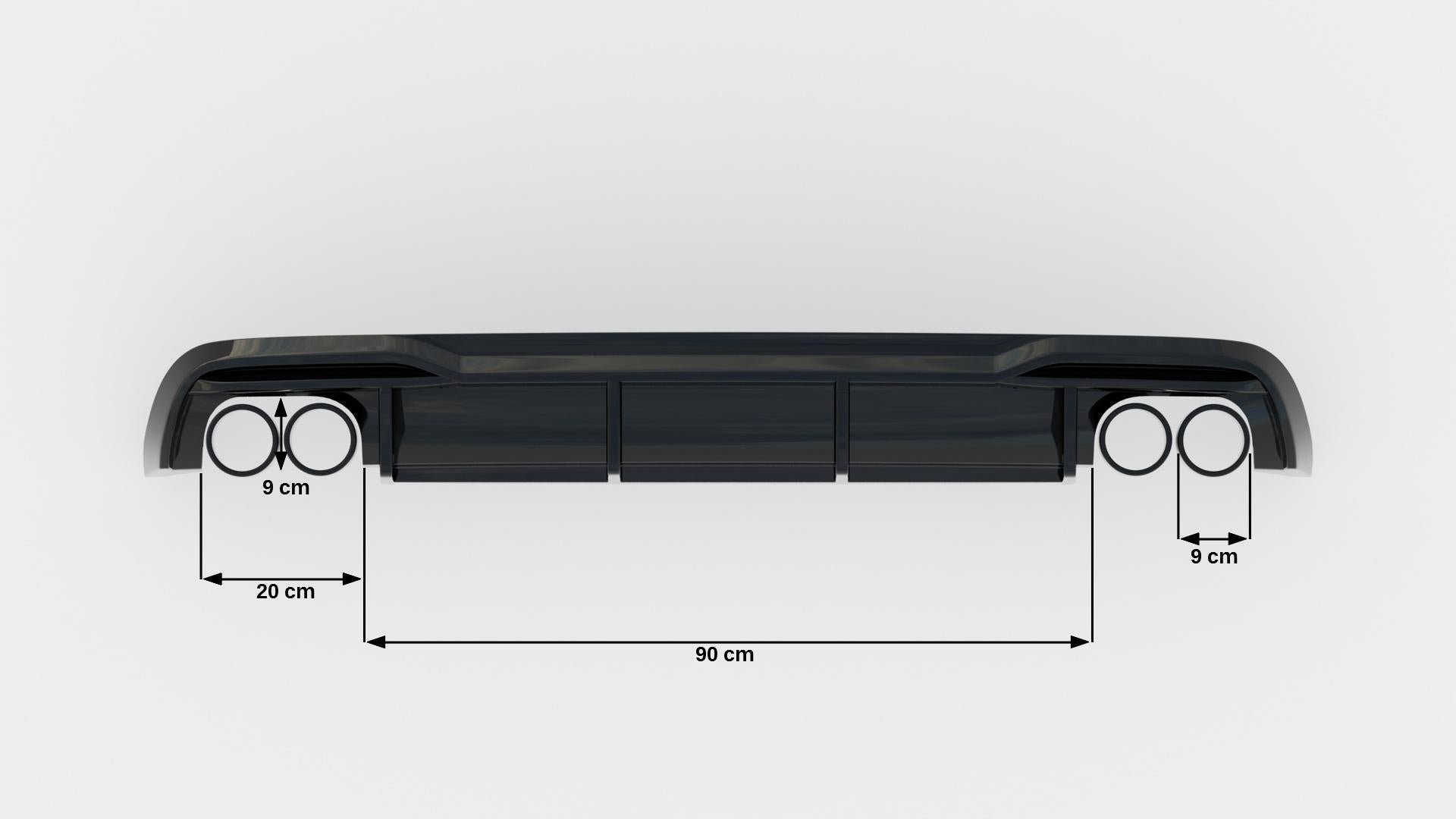 Maxton Design Difusor trasero para Audi A5 Coupe 8T Facelift (Version with dual Exhausts on both sides) - imagen 5