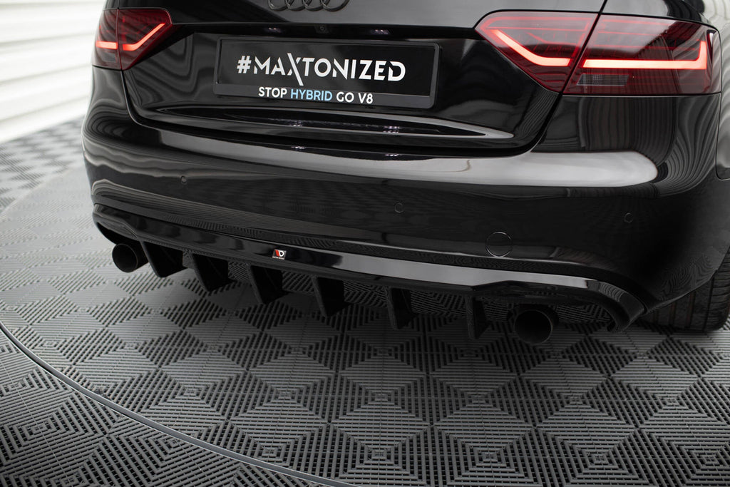 Maxton Design Difusor trasero para Audi A5 Coupe / Cabrio S-Line 8T (Version with single Exhausts on both sides) - imagen 2