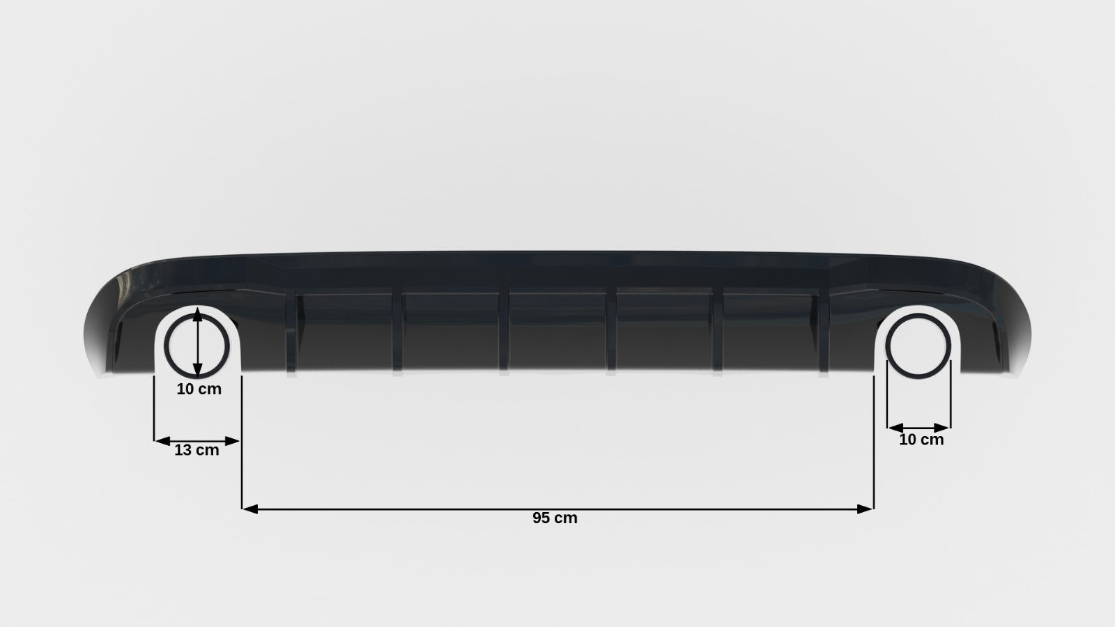 Maxton Design Difusor trasero para Audi A5 S-Line Sportback 8T (Version with single Exhaust tips on both sides) - imagen 4