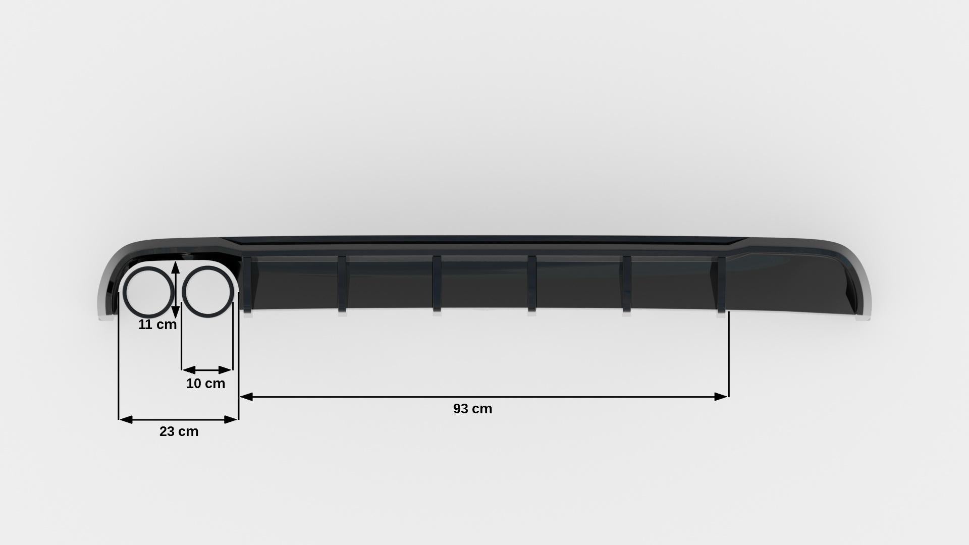 Maxton Design Difusor trasero para Audi A6 Sedan / Avant C7 (Single side dual Exhaust version) - imagen 5