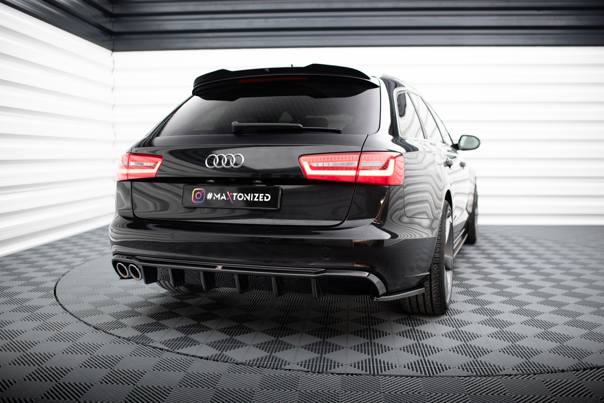 Maxton Design Difusor trasero para Audi A6 Sedan / Avant C7 (Single side dual Exhaust version) - imagen 1