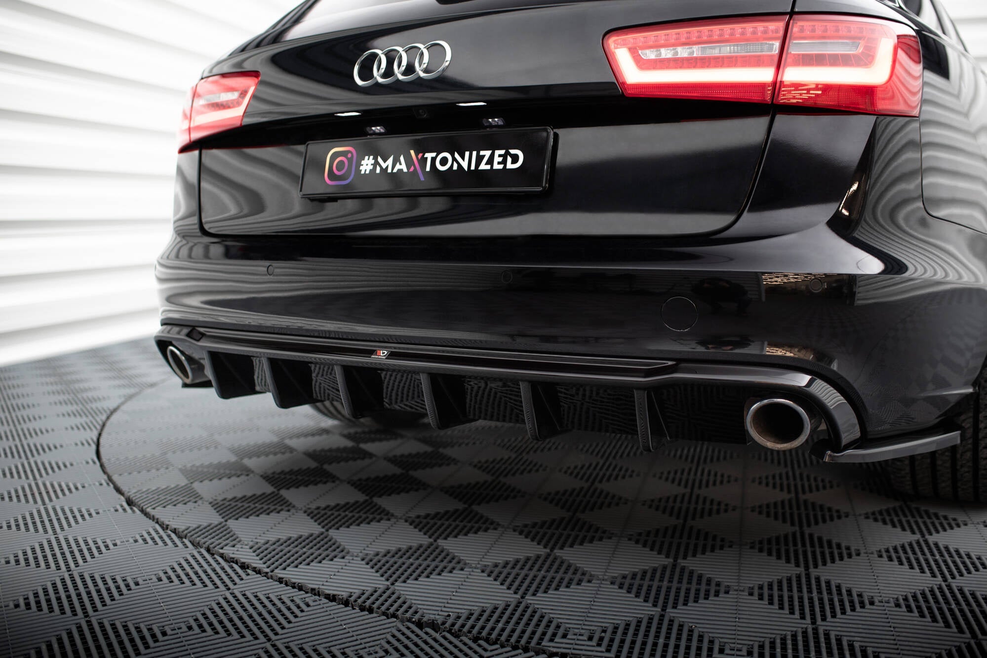 Maxton Design Difusor trasero para Audi A6 Sedan / Avant C7 (Version with single Exhausts on both sides) - imagen 1