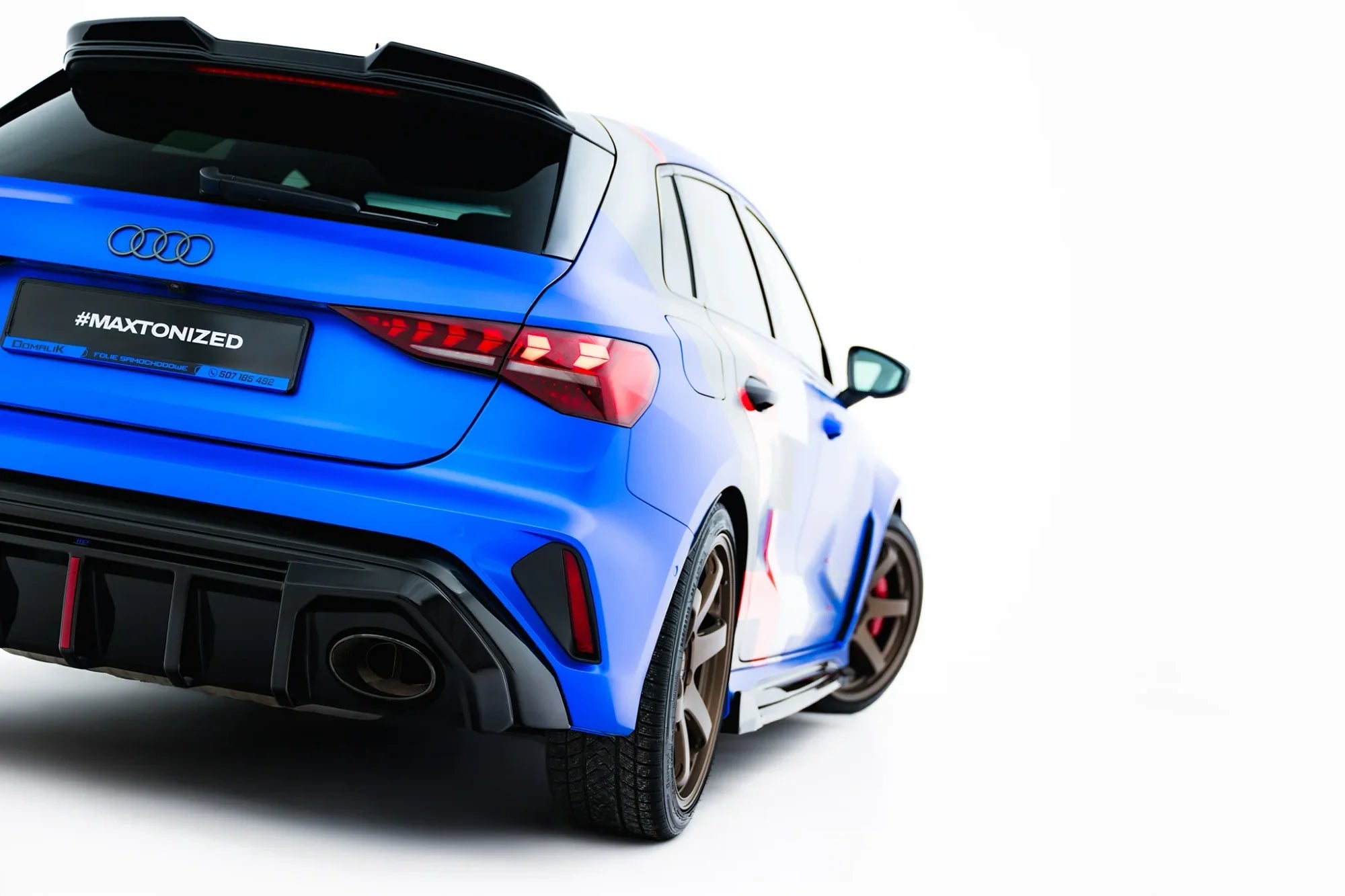 Maxton Design Difusor trasero para Audi RS3 8Y Sportback 8Y Facelift (Version with original reflector) - imagen 5