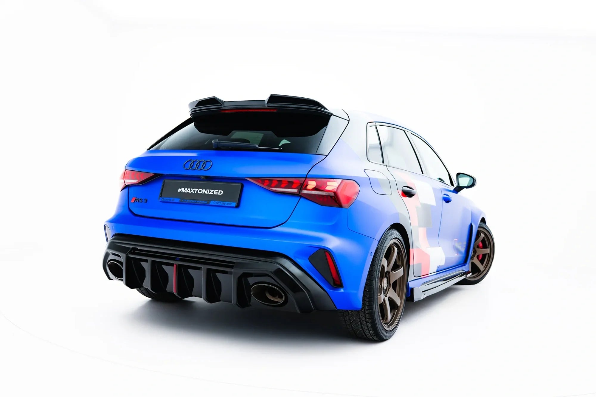 Maxton Design Difusor trasero para Audi RS3 8Y Sportback 8Y Facelift (Version with original reflector) - imagen 1