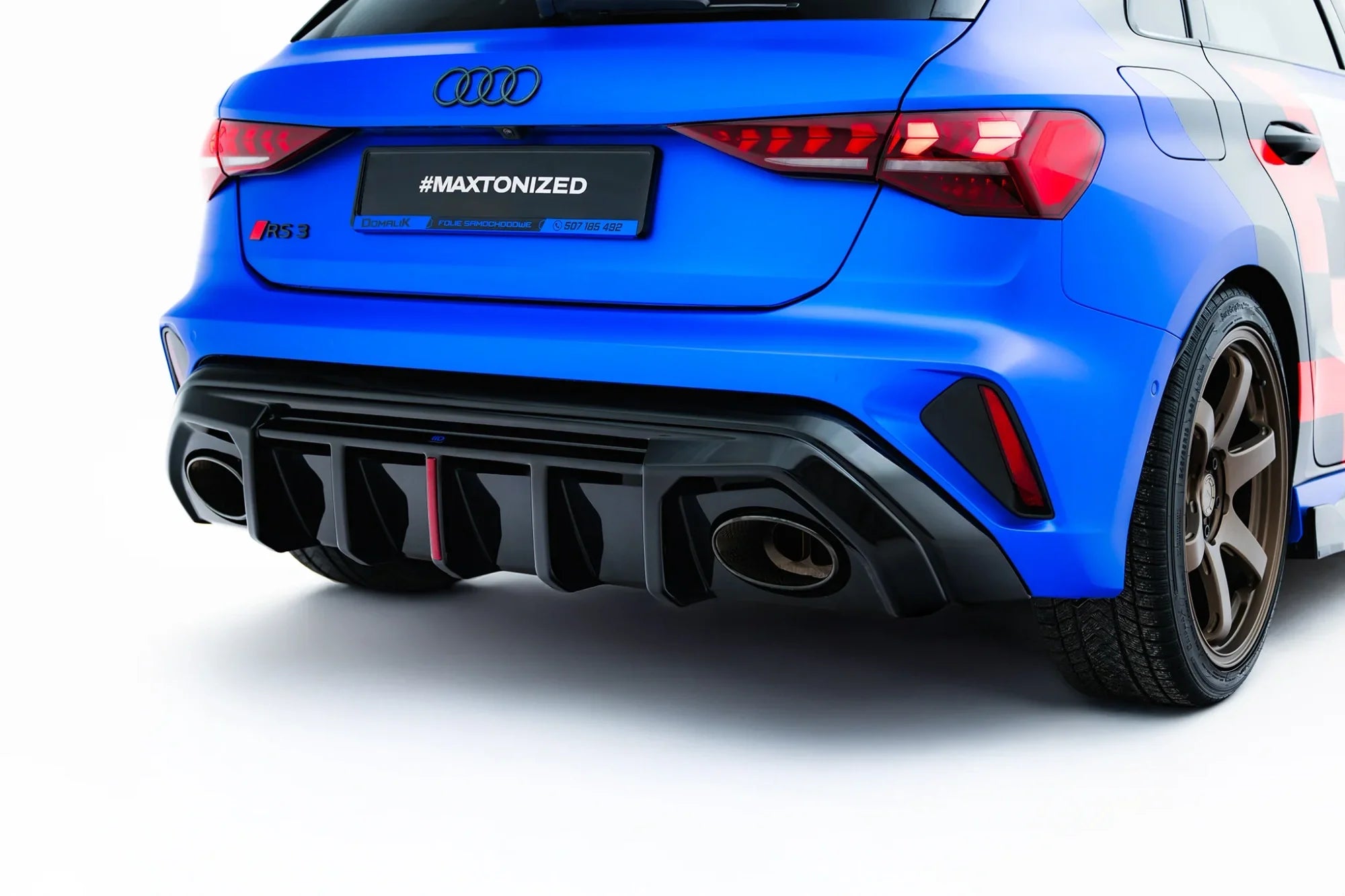 Maxton Design Difusor trasero para Audi RS3 8Y Sportback 8Y Facelift (Version with original reflector) - imagen 6