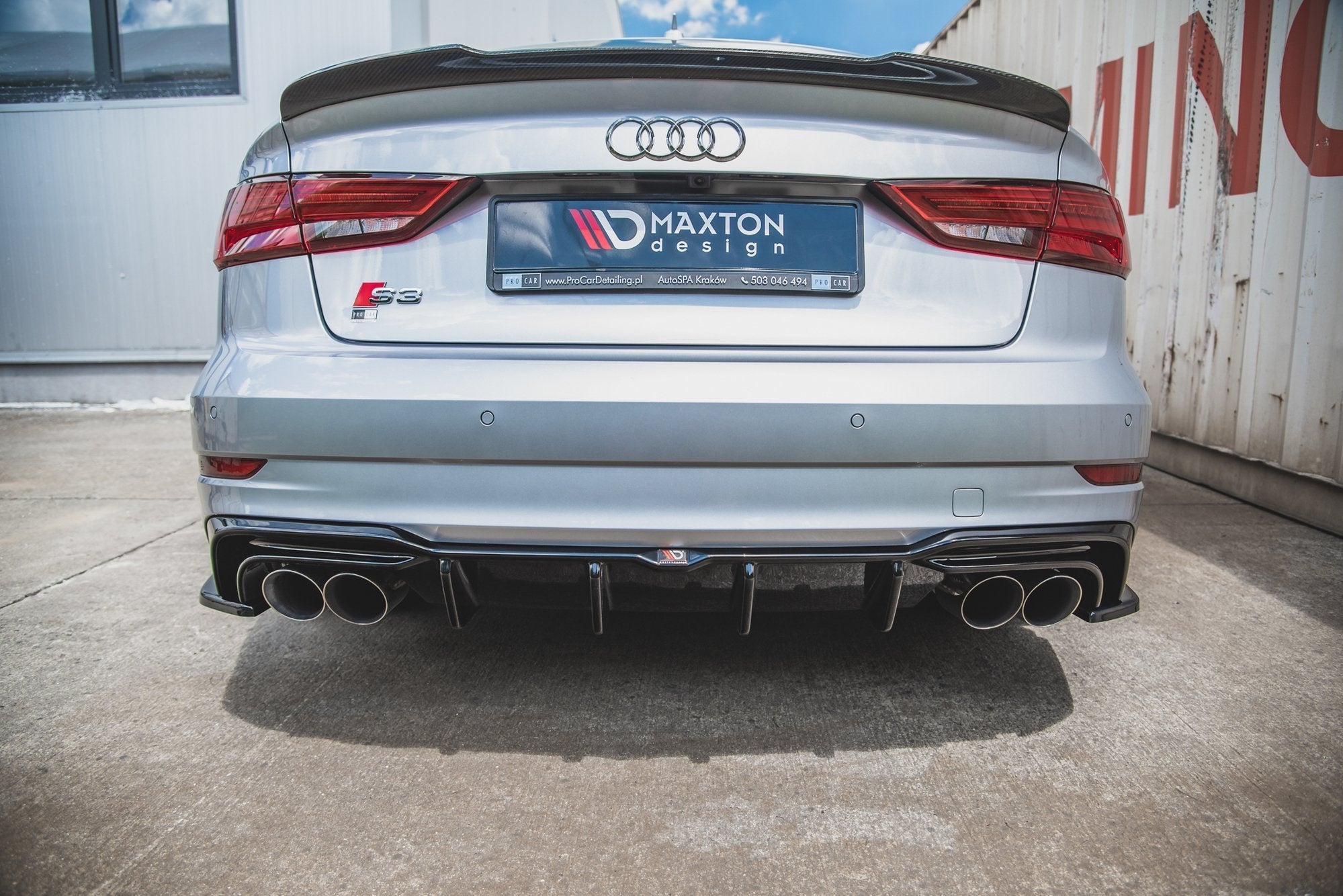 Maxton Design Difusor trasero para Audi S3 Sedan 8V Facelift - imagen 1