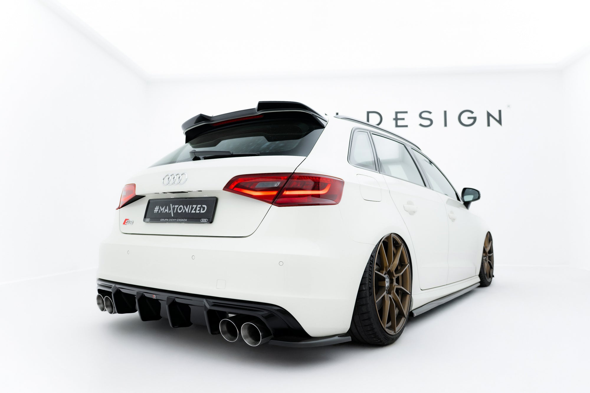 Maxton Design Difusor trasero para Audi S3 Sportback 8V - imagen 1