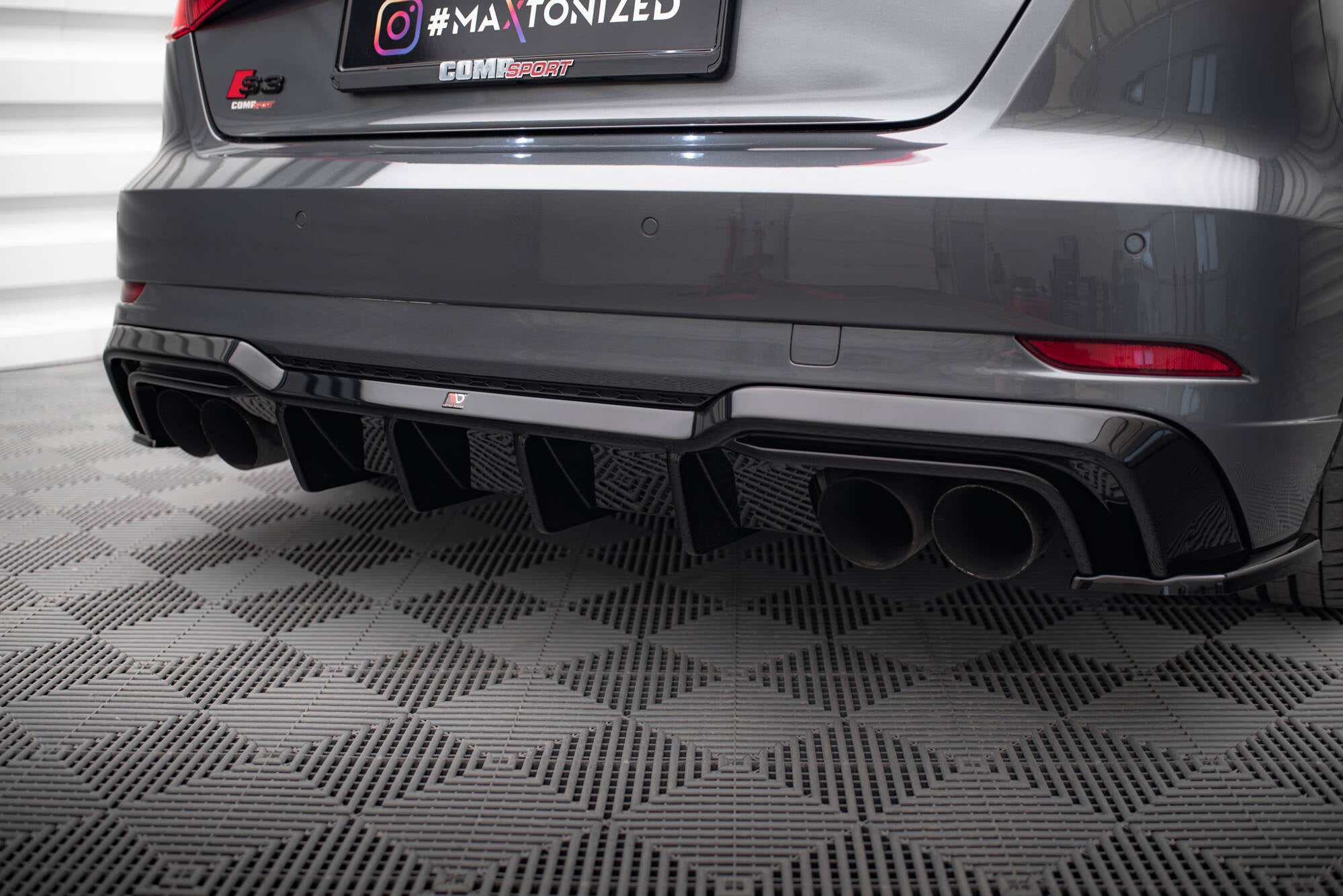 Maxton Design Difusor trasero para Audi S3 Sportback 8V Facelift - imagen 4