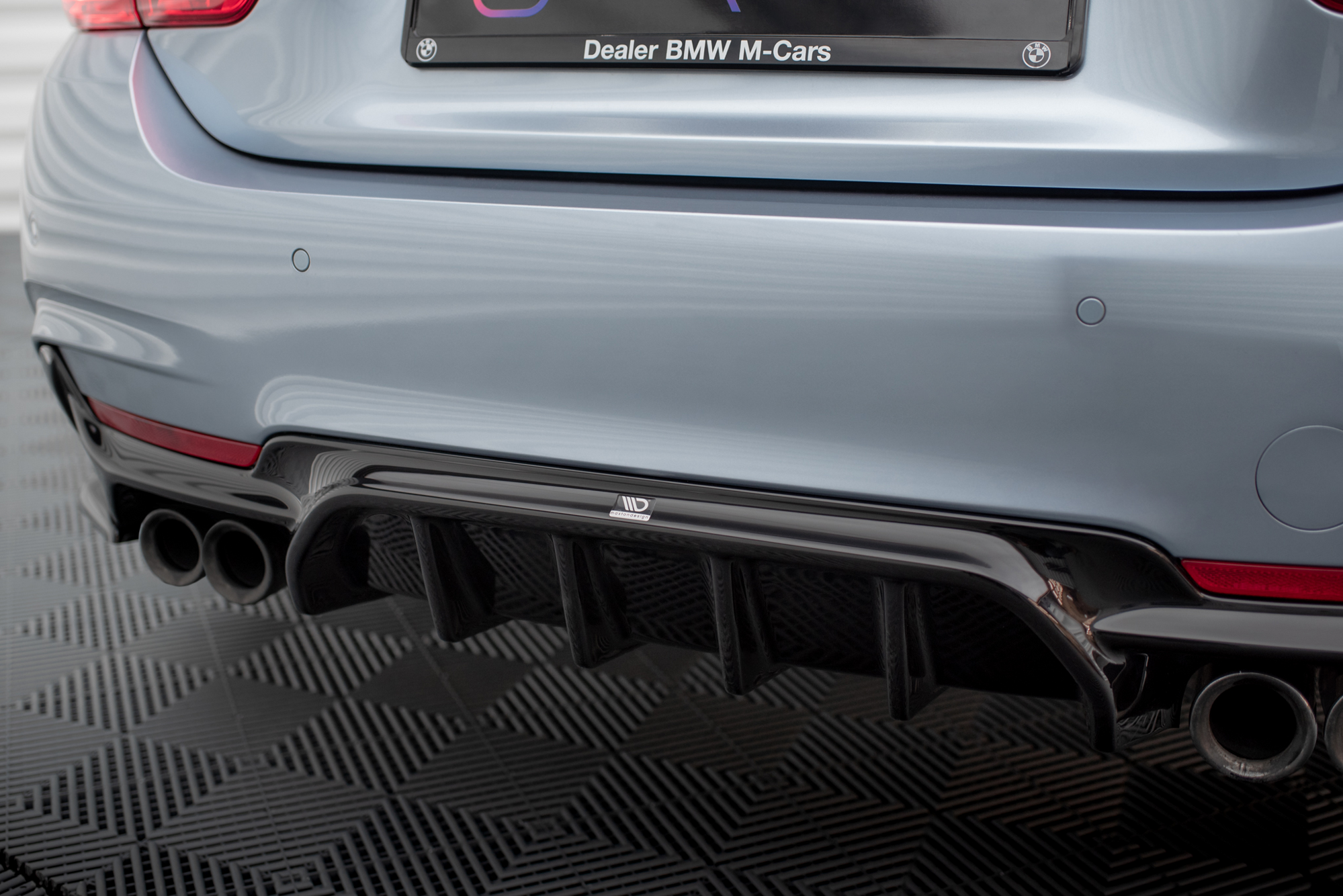Maxton Design Difusor trasero para BMW 4 Coupe / Gran Coupe / Cabrio M-Pack F32 / F36 / F33 (Version with dual Exhausts on both sides) - imagen 2