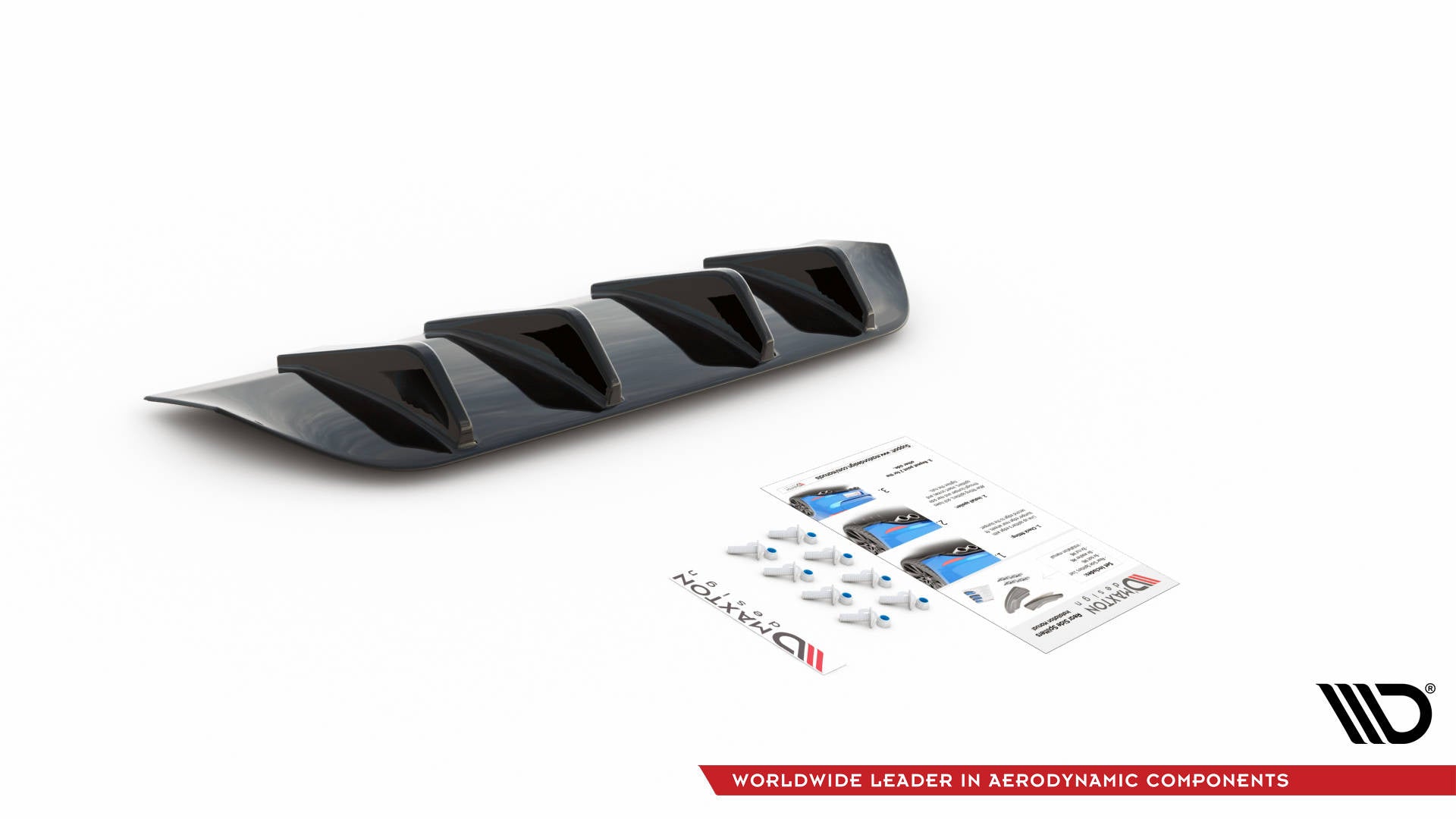 Maxton Design Difusor trasero para Mercedes-Benz GLC Coupe AMG-Line C253 Facelift - imagen 4