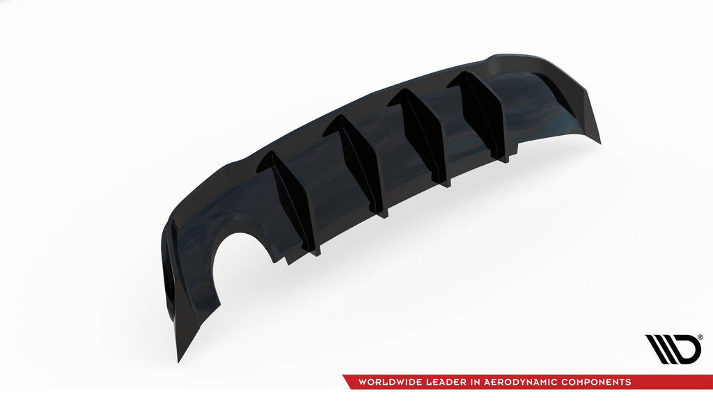Maxton Design Difusor trasero para Opel Astra GTC OPC-Line J (Version with single Exhaust on one side) - imagen 6