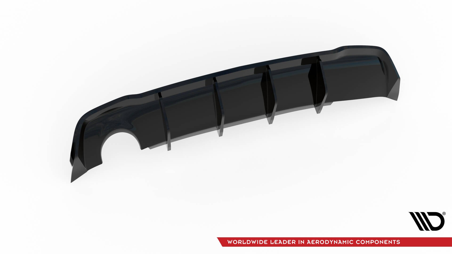 Maxton Design Difusor trasero para Opel Astra GTC OPC-Line J (Version with single Exhaust on one side) - imagen 7
