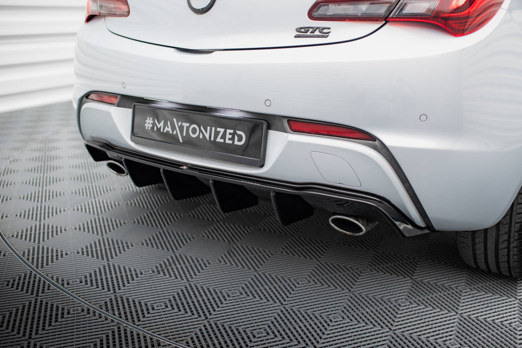 Maxton Design Difusor trasero para Opel Astra GTC OPC-Line J (Version with single Exhausts on both sides) - imagen 2