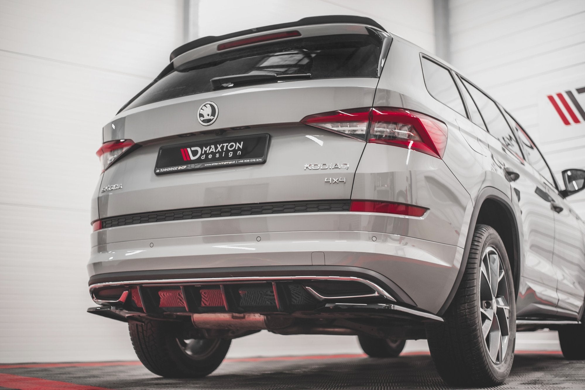 Maxton Design Difusor trasero para Skoda Kodiaq Sportline Mk1 / Mk1 Facelift - imagen 2