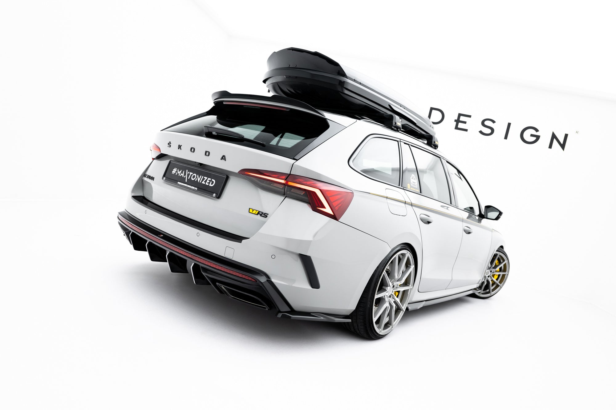 Maxton Design Difusor trasero para Skoda Octavia RS Mk4 - imagen 3