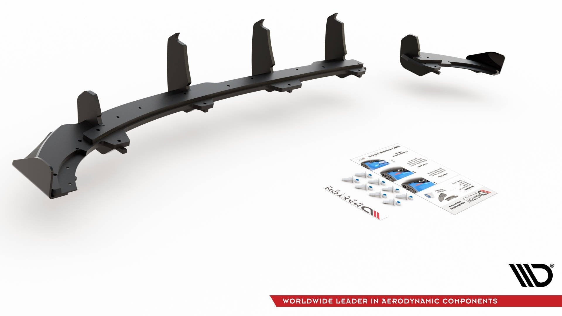 Maxton Design Street Pro Rear Valance + Flaps para Volkswagen Polo GTI Mk6 - imagen 6
