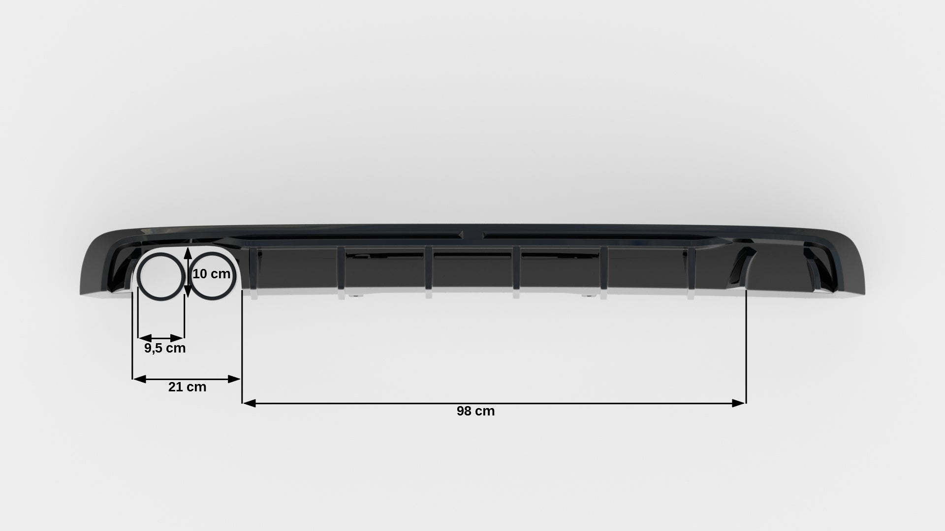 Maxton Design Difusor trasero V.1 para Audi A4 S-line B9 (Version with dual Exhaust tips on one side) - imagen 6