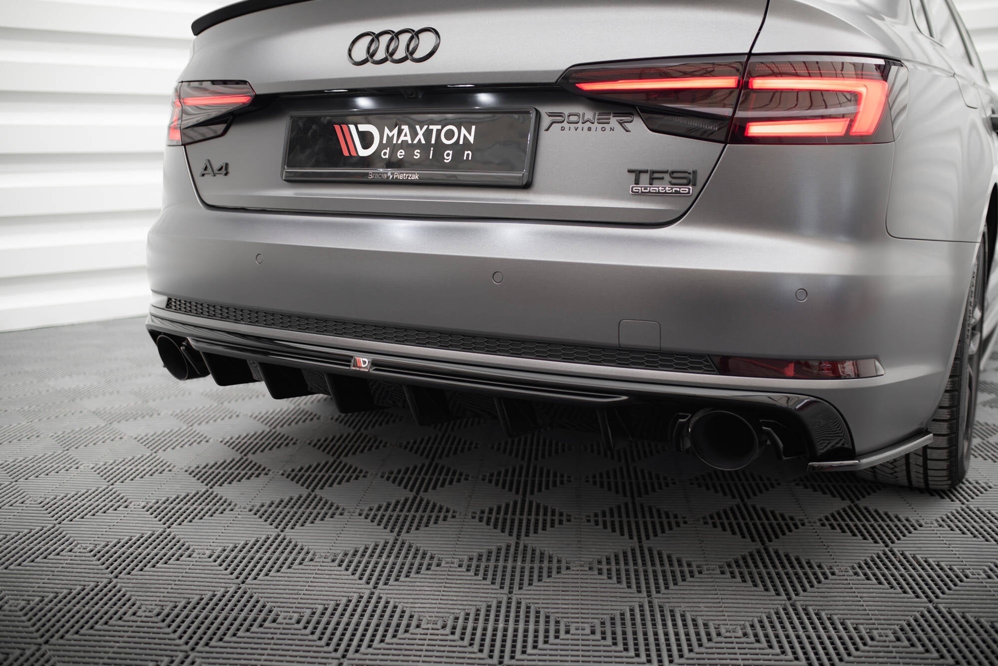 Maxton Design Difusor trasero V.1 para Audi A4 S-line B9 (Version with single Exhaust tips on both sides) - imagen 6