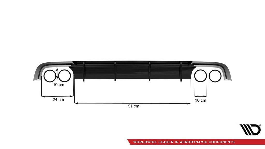 Maxton Design Difusor trasero V.1 para Audi S6 C7 Facelift - imagen 8