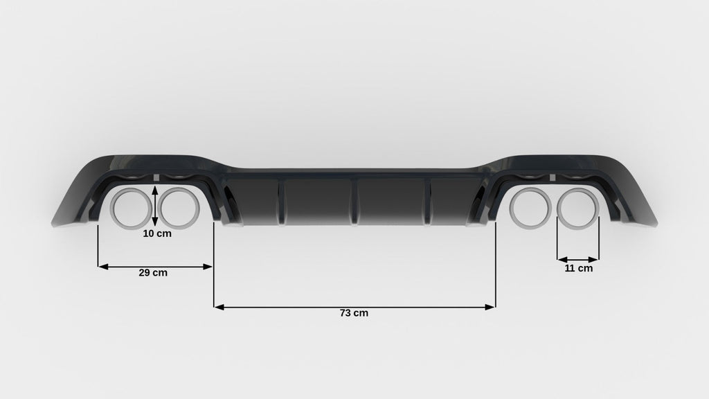 Maxton Design Difusor trasero V.1 para Volkswagen Golf R Hatchback Mk8 Facelift - imagen 7