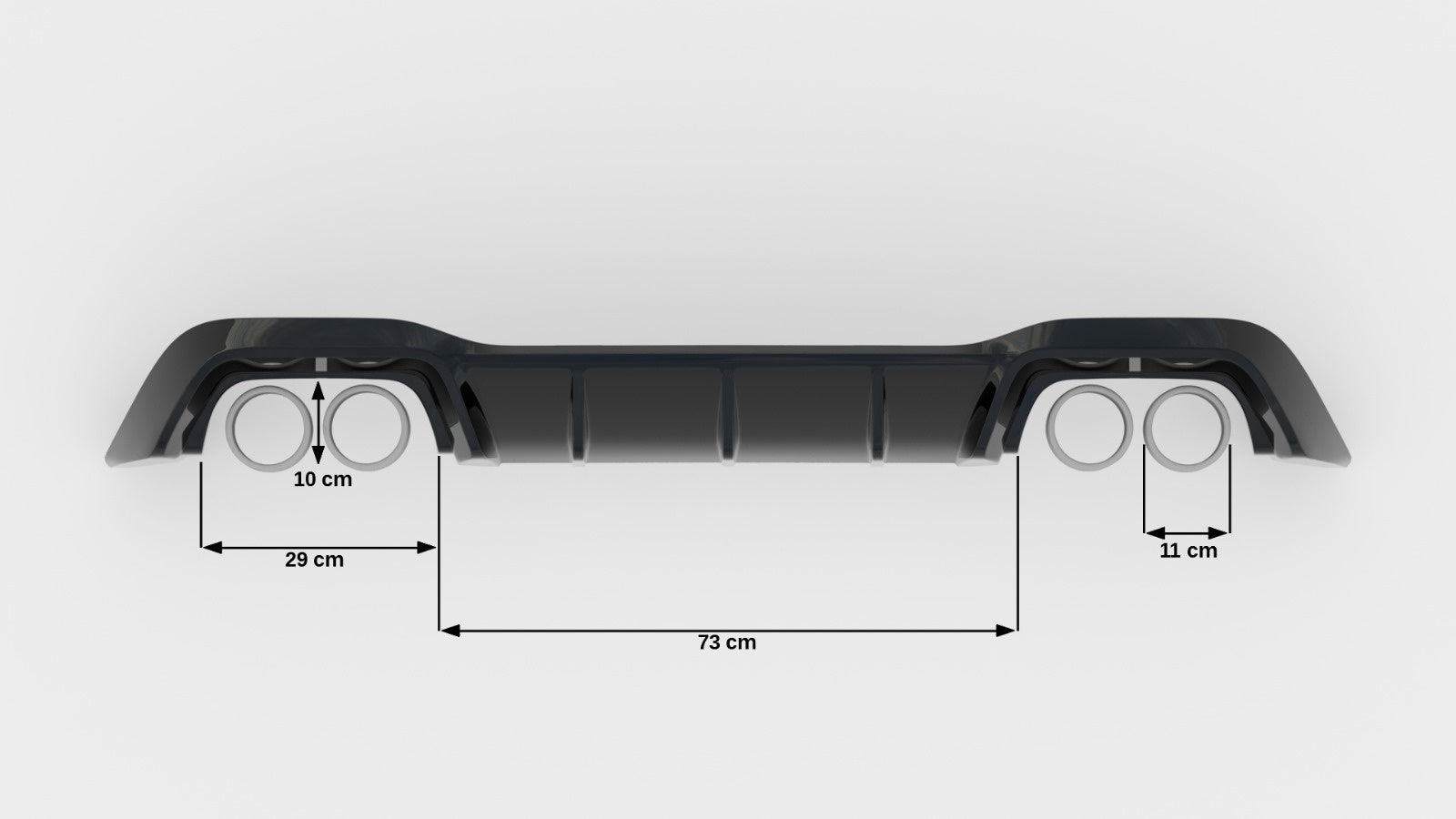 Maxton Design Difusor trasero V.1 para Volkswagen Golf R Hatchback Mk8 Facelift - imagen 7
