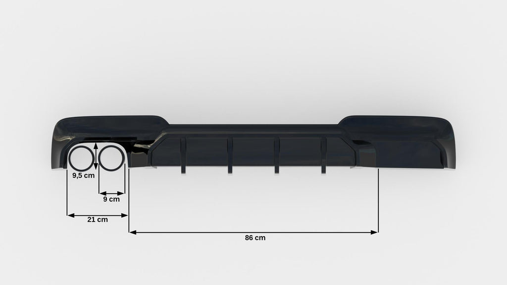 Maxton Design Difusor trasero V.2 para BMW 5 M-Pack F10 / F11 (Version with double Exhaust on one side) - imagen 6