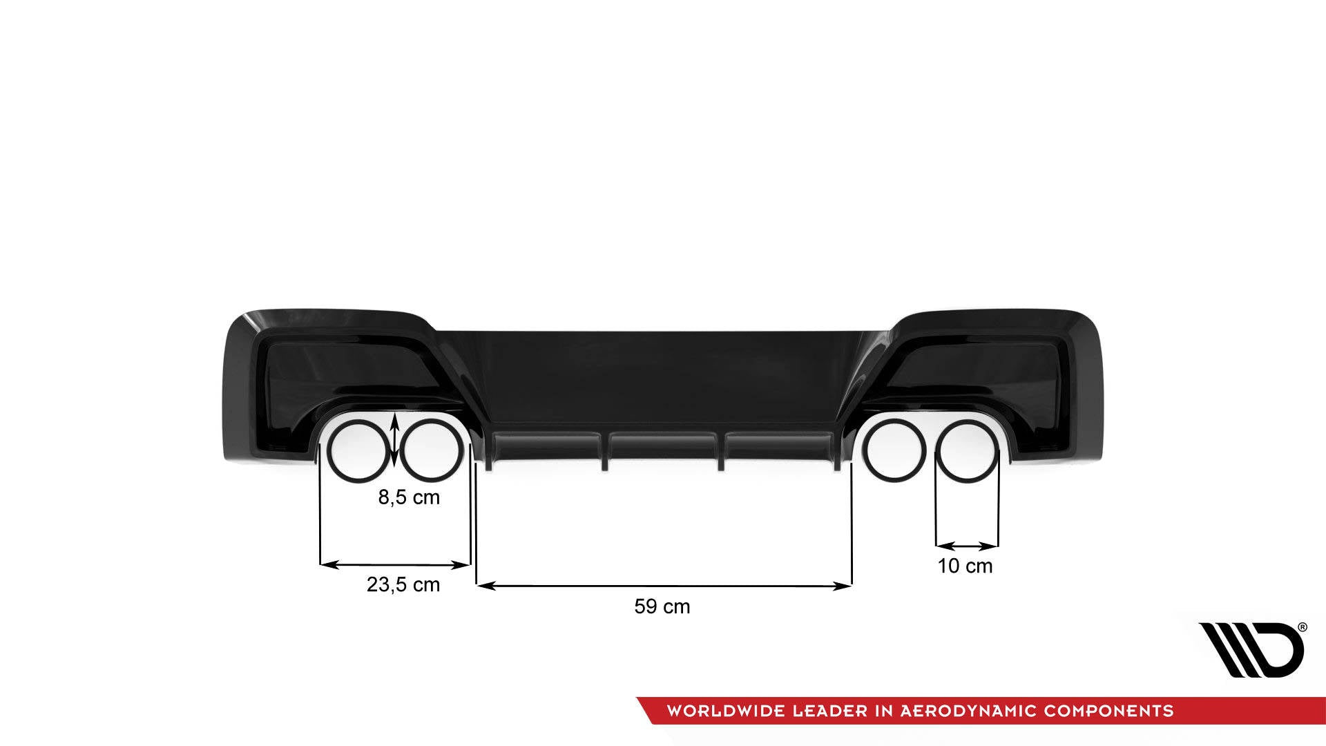 Maxton Design Difusor trasero V.2 para BMW M135i F20 - imagen 2
