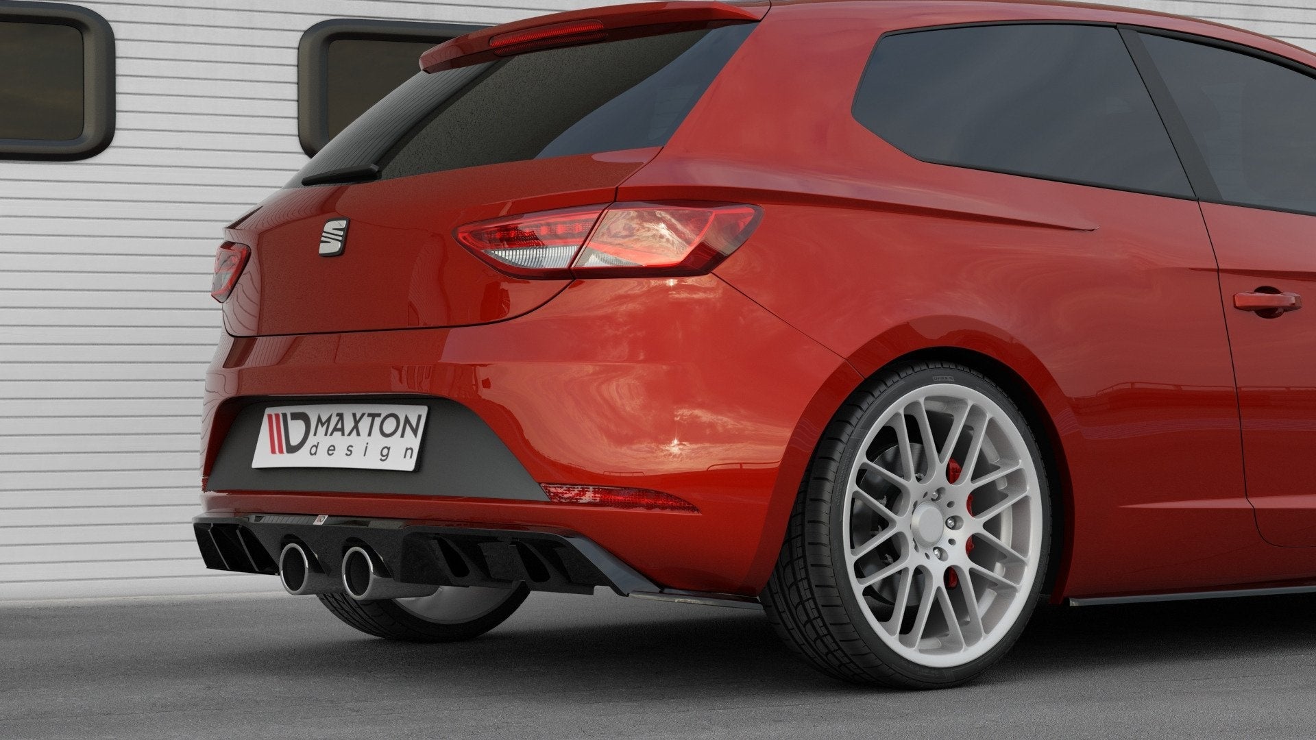 Maxton Design Difusor trasero V.2 para Seat Leon Cupra Hatchback Mk3 Facelift - imagen 2