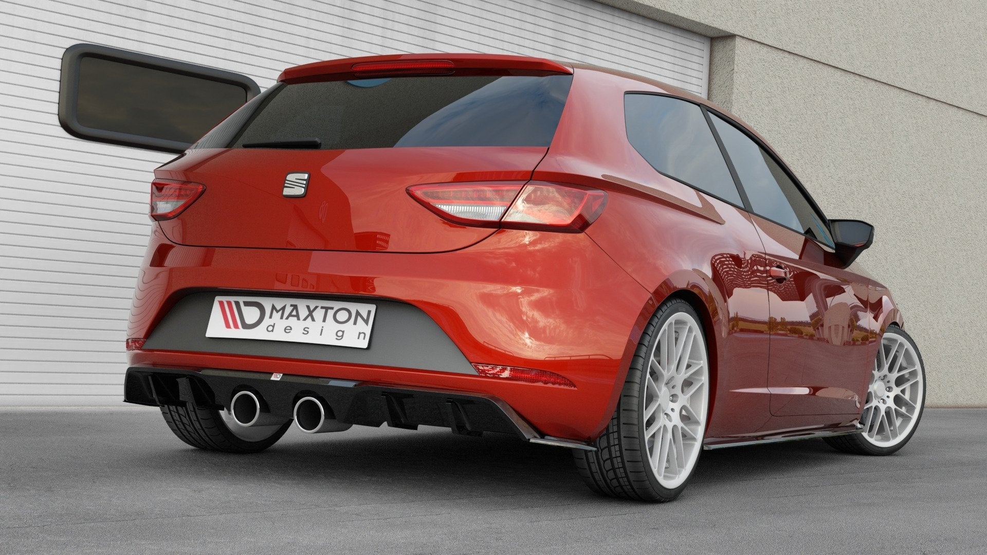 Maxton Design Difusor trasero V.2 para Seat Leon Cupra Hatchback Mk3 Facelift - imagen 4