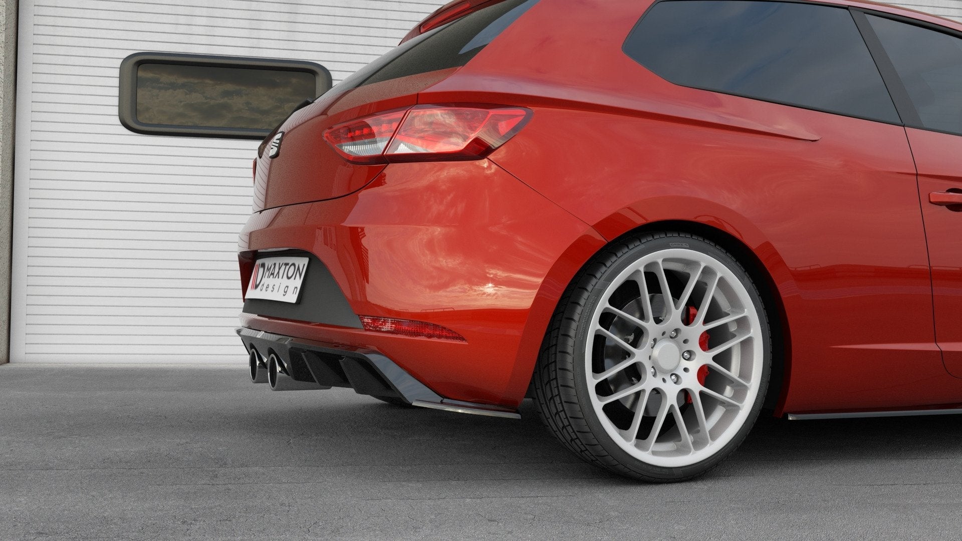 Maxton Design Difusor trasero V.2 para Seat Leon Cupra Hatchback Mk3 Facelift - imagen 5