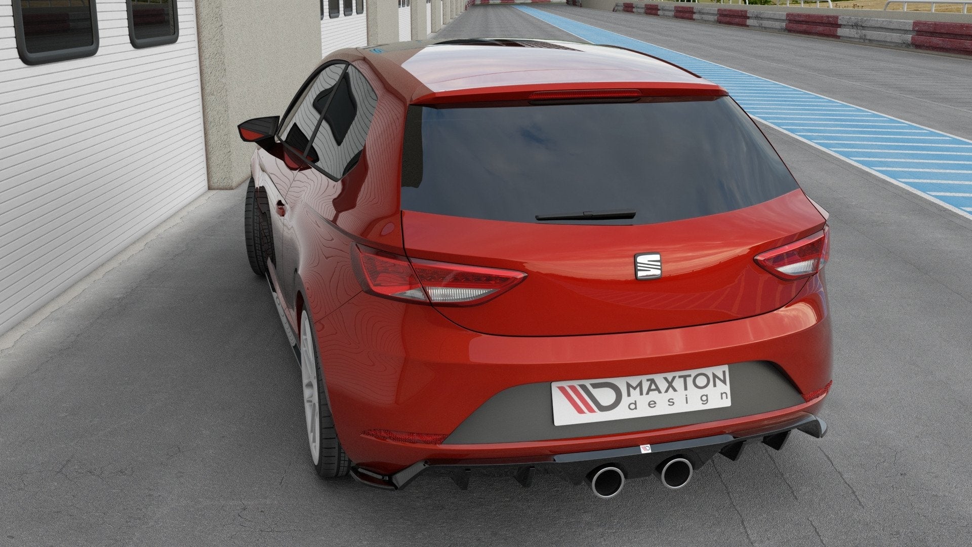 Maxton Design Difusor trasero V.2 para Seat Leon Cupra Hatchback Mk3 Facelift - imagen 3