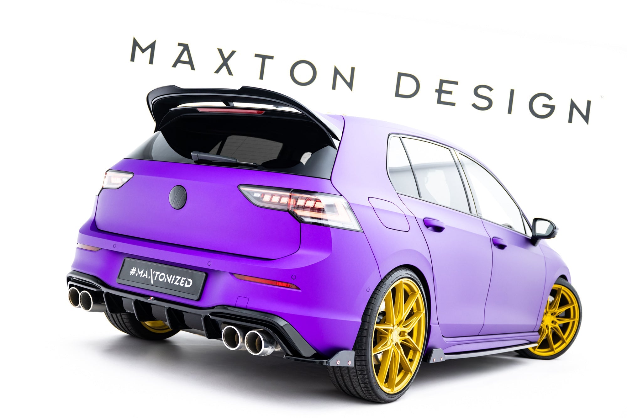 Maxton Design Difusor trasero V.2 para Volkswagen Golf R Hatchback Mk8 Facelift - imagen 1
