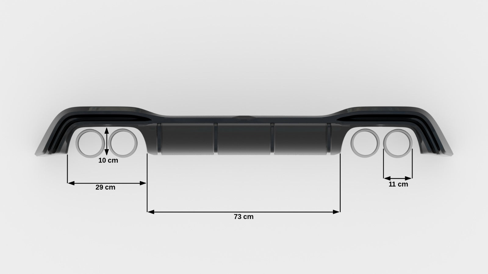 Maxton Design Difusor trasero V.2 para Volkswagen Golf R Hatchback Mk8 Facelift - imagen 6