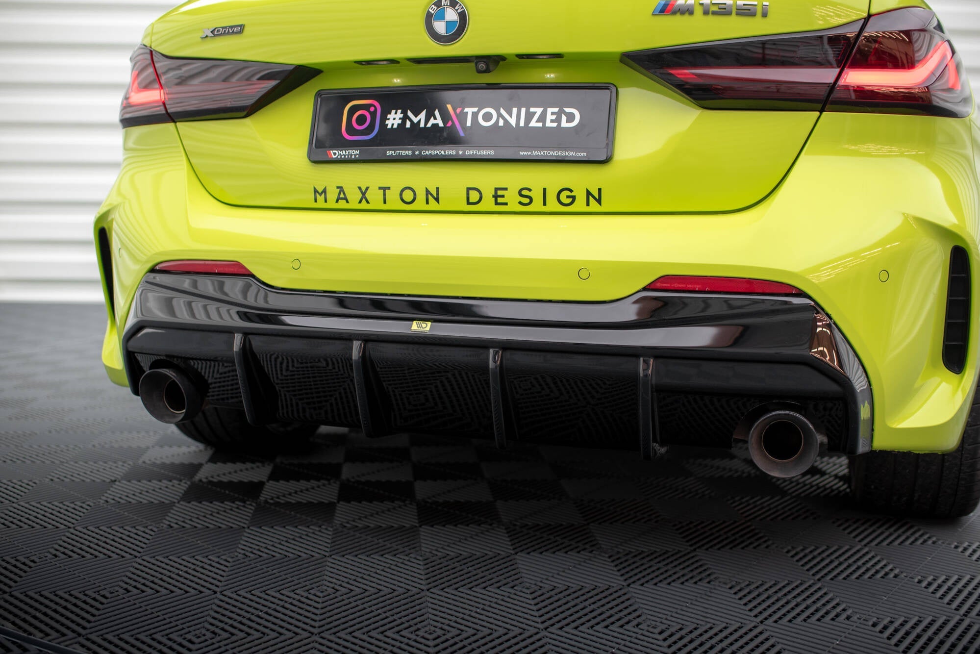 Maxton Design Difusor trasero V.3 para BMW 1 F40 M-Pack/ M135i / 128ti (Version with single Exhausts on two sides) - imagen 7