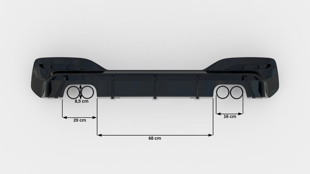 Maxton Design Difusor trasero V.3 para BMW 1 M-Pack / M140i F20 Facelift (Version with dual Exhausts on both sides) - imagen 5