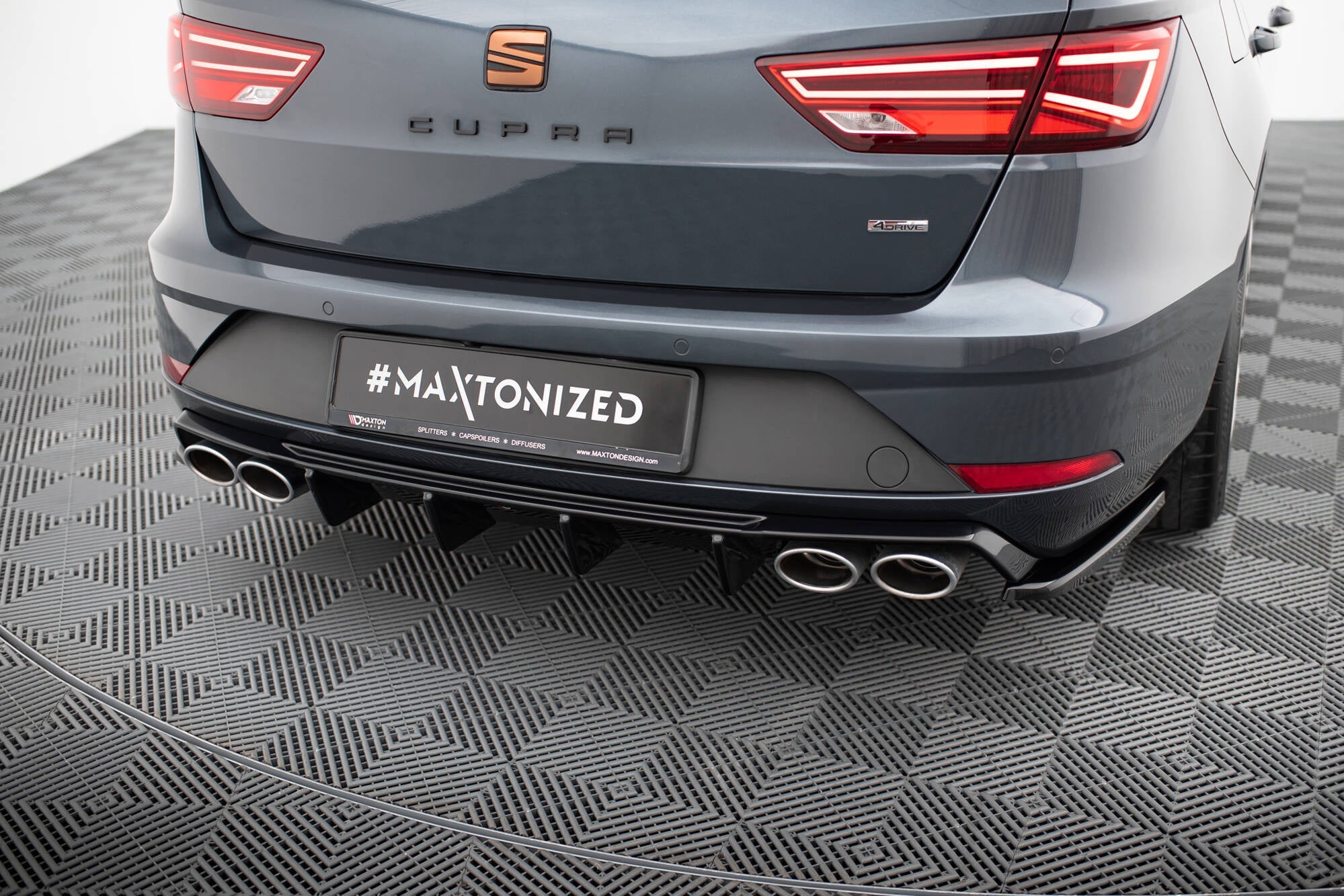 Maxton Design Difusor trasero V.3 para Seat Leon Cupra ST Mk3 Facelift - imagen 2