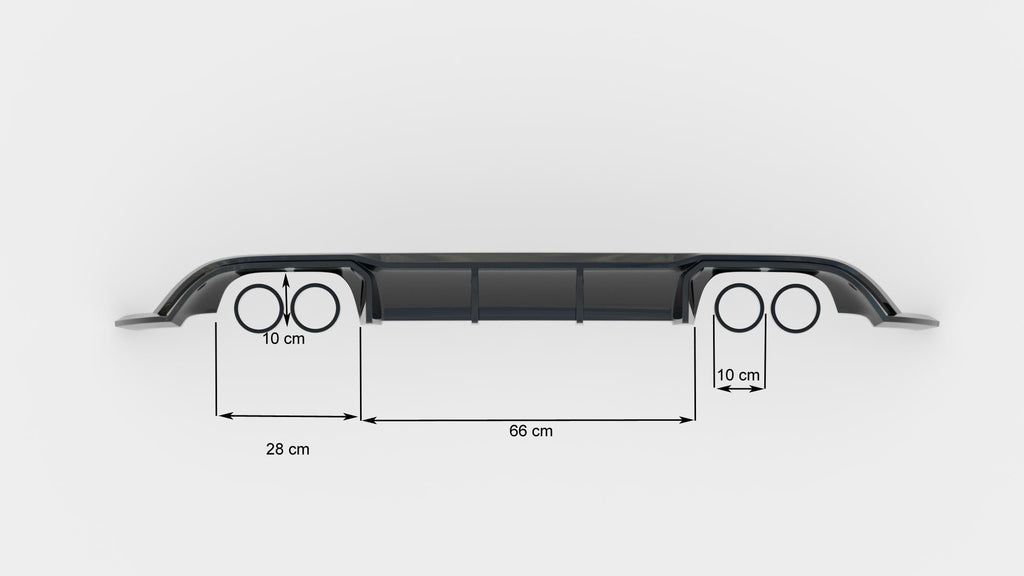 Maxton Design Difusor trasero V.3 para Volkswagen Golf R Mk7 Facelift - imagen 5