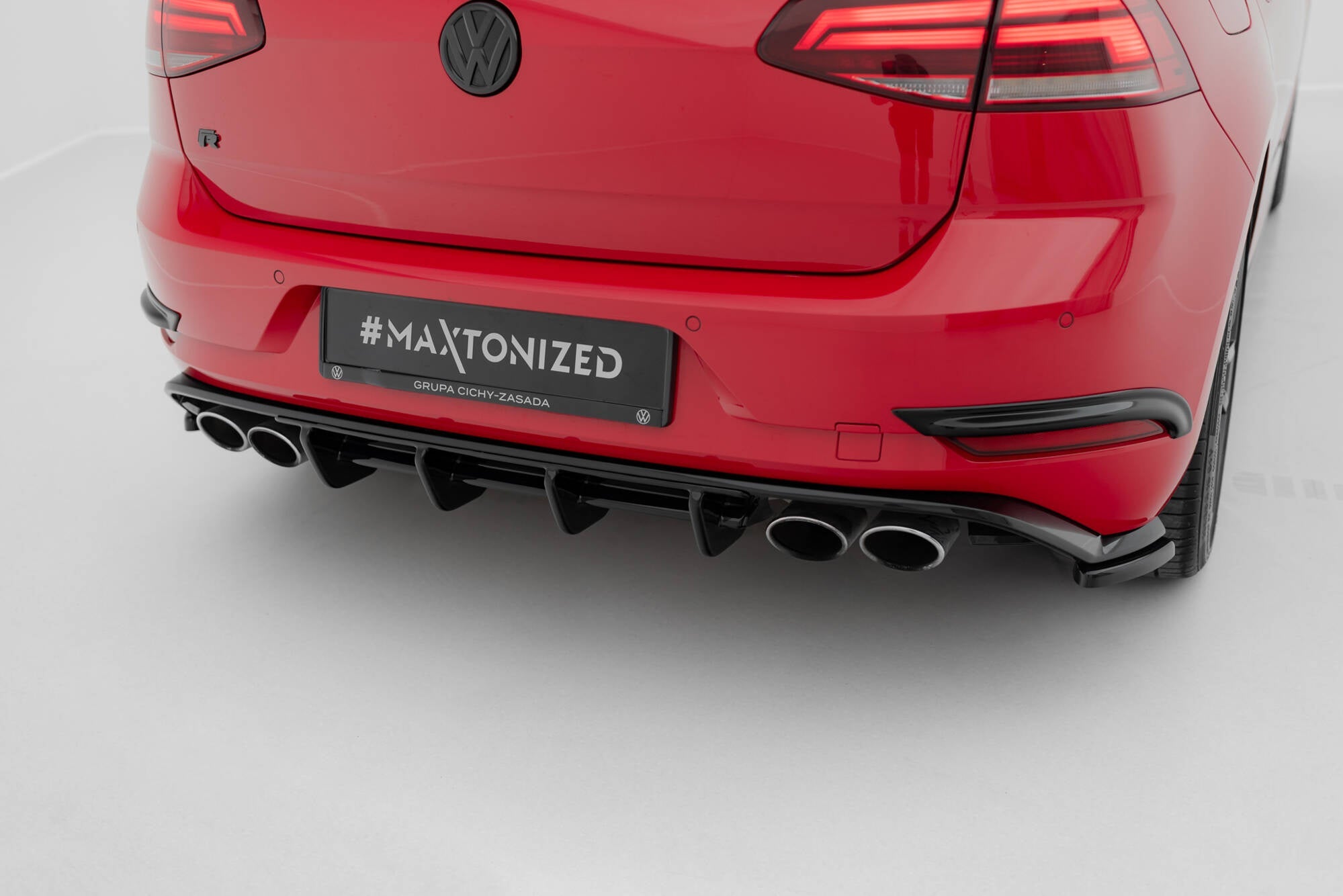 Maxton Design Difusor trasero para Volkswagen Golf R Hatchback R Mk7 Facelift - imagen 3