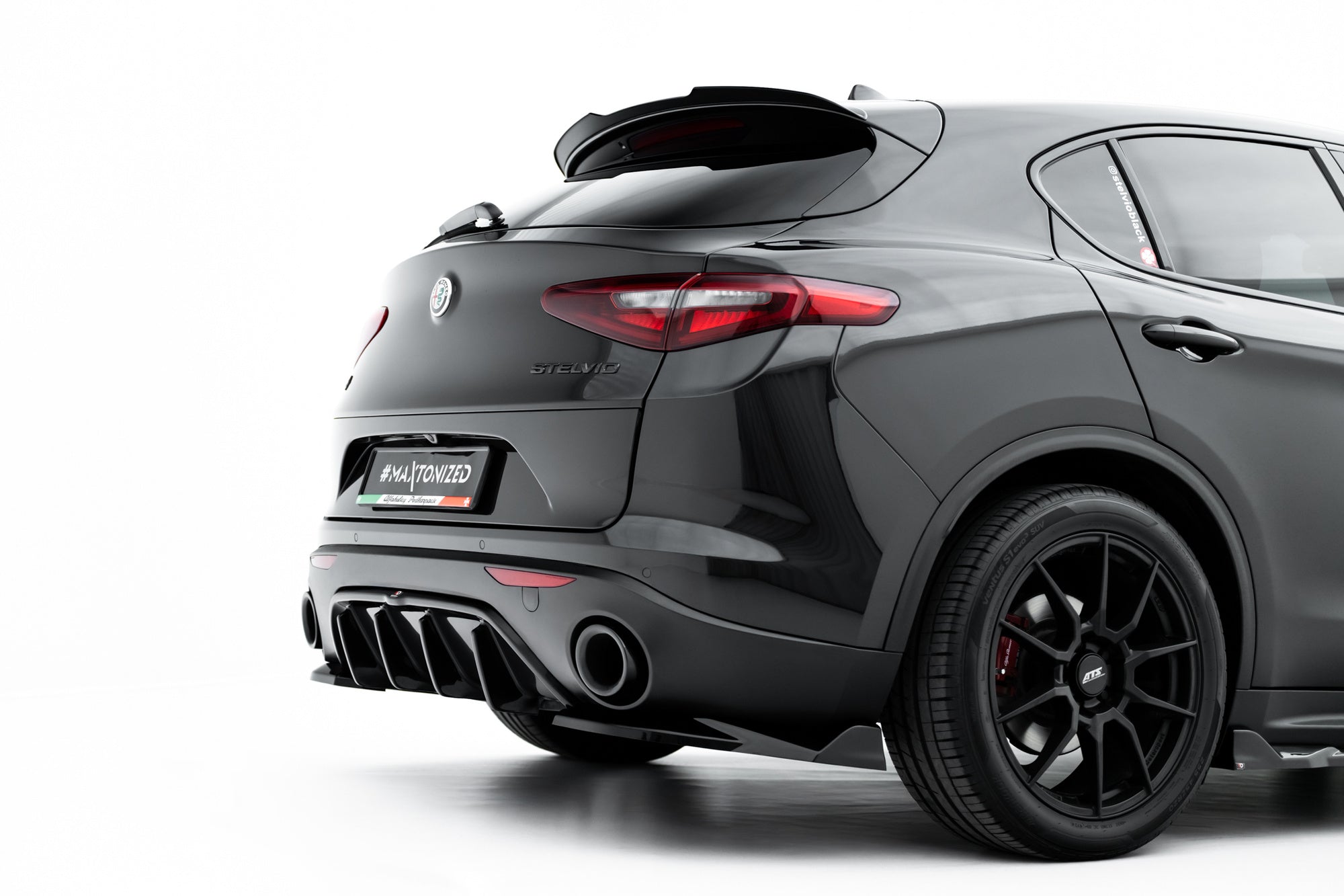 Maxton Design Difusor trasero para Alfa Romeo Stelvio Mk1 - imagen 5